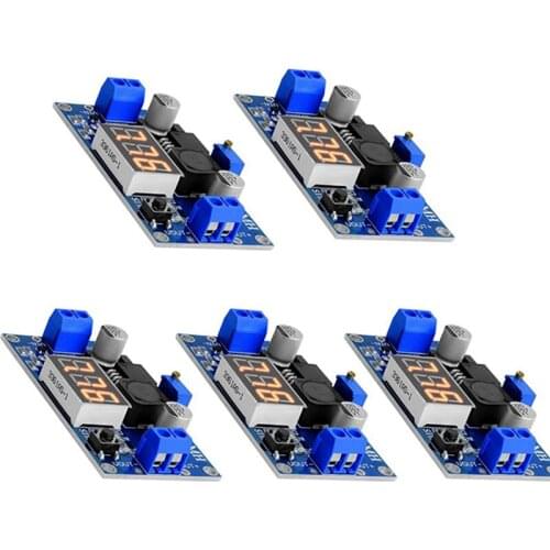 Adjustable Power Module LM2596S DC-DC Buck Regulator Converter Reduced Voltage Regulator Power Module 24V 12V to 5V 2A