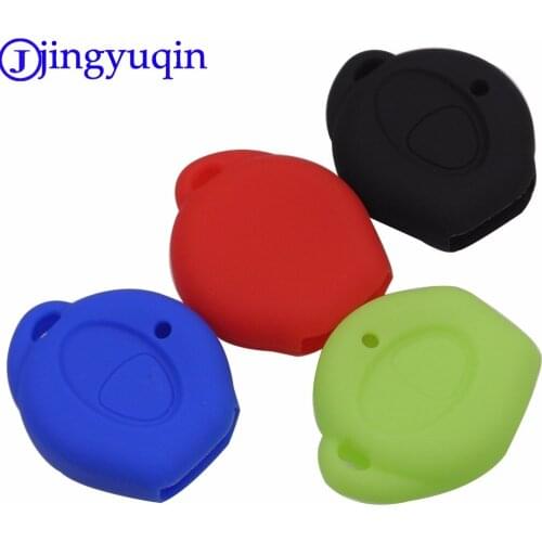 Jingyuqin 10ps 1 Buttons Silicone Key Cover Case For Mitsubishi Remote Car Key Wallet Fob Shell