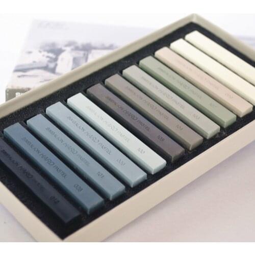 SIMBALION Sketch professional powder color chalk stick 12 pigment scanning stick powder painting brush