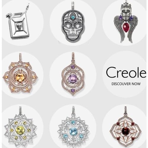 Skull Mask King with Crown Throat Root Chakra Oil Drum Necklace Pendant,2019 New Fashion Jewelry 925 Sterling Silver Trendy Gift