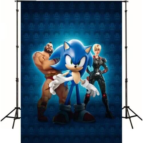 Cartoon Animation Hedgehog Photography Background Backdrop Children Birthday Party Decoration Tapestry Photo Studio Wallpaper