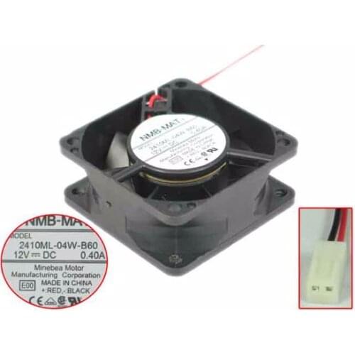 NMB-MAT 2410ML-04W-B60 E00 Server Cooling Fan DC 12V 0.40A 60x60x25mm 2-wire