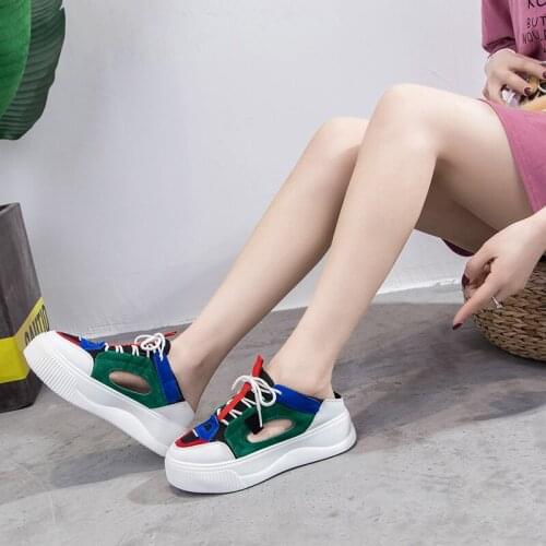 2020 new ladies slippers thick bottom wear-resistant fashion color matching comfortable casual wild one-step slippers U24-35