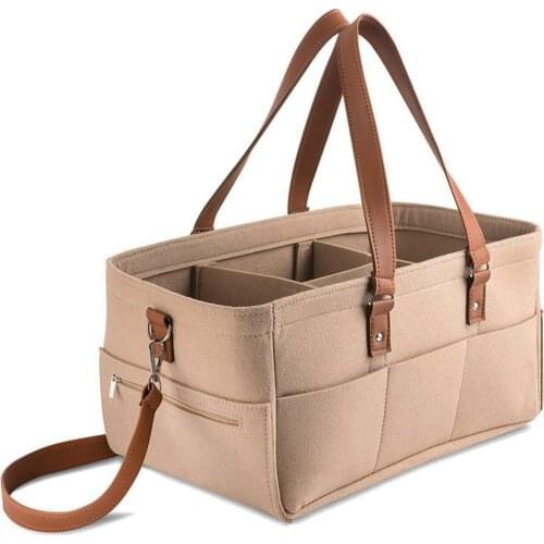 Felt Diaper Organizer Mummy Bag Multi-purpose Storage Bag For Picnic Outdoors Large Capacity Clothes Toy Cosmetic Box