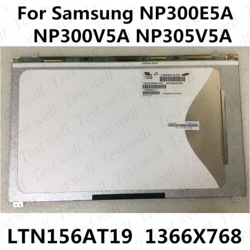 Original 15.6" LTN156AT19-T01 LTN156AT19-001 LTN156AT19 For Samsung NP-SF510 NP300E5A 550P5C NP300V5A LED LCD Screen 40 Pins