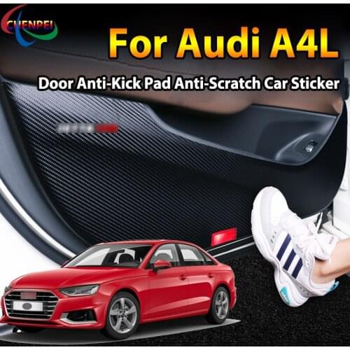 For Audi A4L 2009-2021 Car Door Anti Kick Pad Protection Stickers Car Interior Decoration Accessories