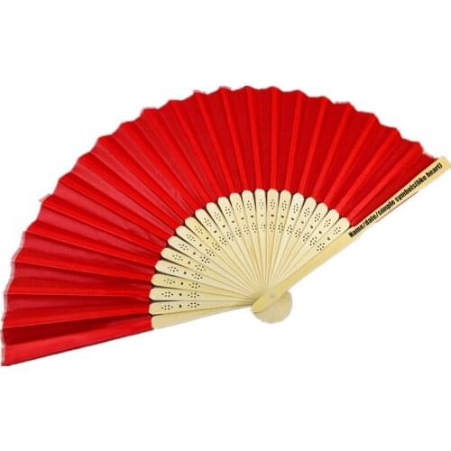 Promotional gifts customized logo silk hand fan