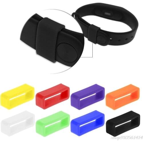Silicone Anti-Fall Buckle Ring Loop Keeper Holder For Smart Bracelet Watch Band O02 20 Dropshipping