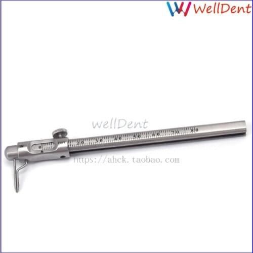 Dental Vertical Planting Caliper High Depth Measuring Ruler Vernier Caliper With Positioning Pen Type Planting Caliper