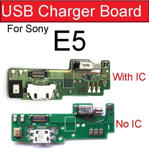 USB Charger Jack Board For Sony Xperia E5 F3311 F3313 Charging Port Vibrator Motor Microphone Flex Cable Board Repair Parts