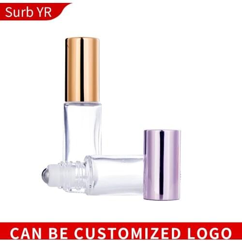 100 Pieces/Lot 10ml New Style Hot Sell Portable Transparent Roll ball Perfume Bottle