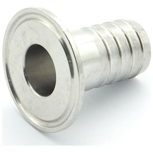 102mm Hose Barb x 119mm Ferrule OD 304 Stainless Steel Hex Sanitary Connector Pipe Fitting For Homebrew Fit 4" Tri Clamp