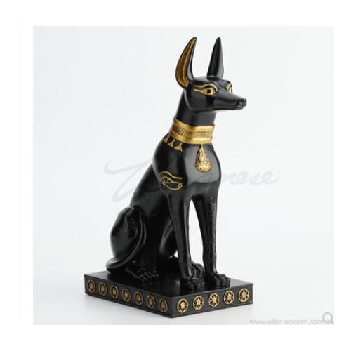 Decoration statue Weiloni creative set of Egyptian black dog god anubis birthday gift home accessories factory sales