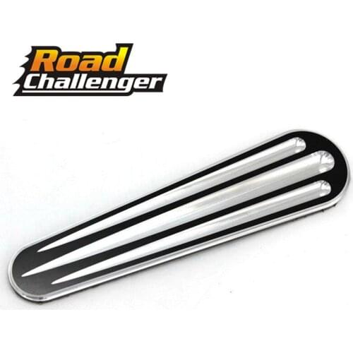 For Harley Touring Road Street Glide 2008-2017 Motorcycle Aluminum CNC Black Fuel Tank Door Dash Track Insert Ignition Cap