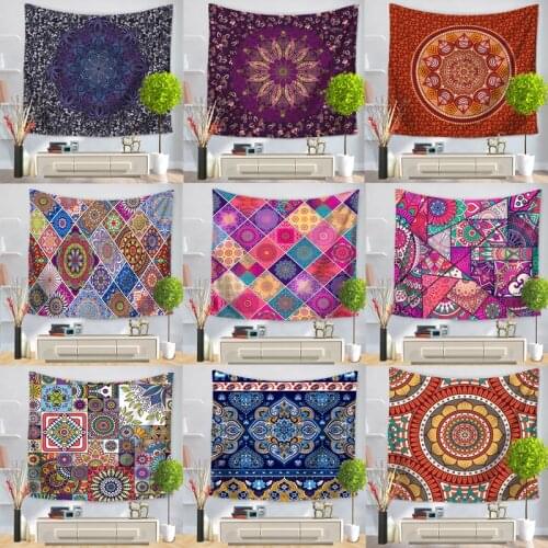 Mandala Tapestry Hippie India Boho Wall Decorative Wall Hanging Bohemian Yoga Mat Throw Blanket Rug Bedspread Table Cloth Gift