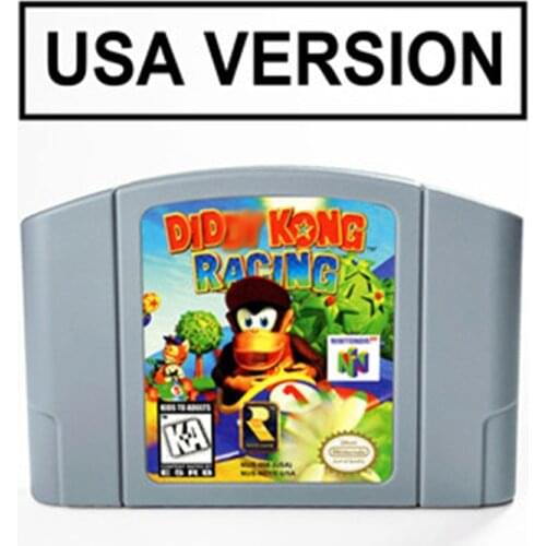 Diddy Kong Racing For 64 Bit Game Cartridge USA Version NTSC Format