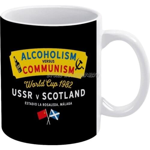Communism Ussr V Scotland Coffee Mugs Ceramic Personalized Mugs 11 Oz White Mug Tea Milk Cup Drinkware Travel Mug Communism 1982