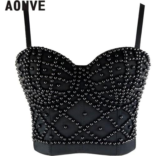 Aonve Gothic Clothing Corselet Black Blead Steampunk Bustier Tops Overbust Corset For Women Sexy Goth Linceria Korse