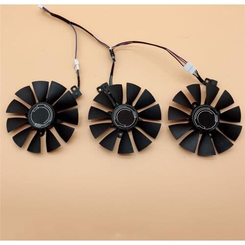 Cooling Fan Graphics Card Cooler Fan for ASUS ROG STRIX GTX1060 1070 1080TI 4Pin /5Pin 4-wire 6Pin Fans T129215SU