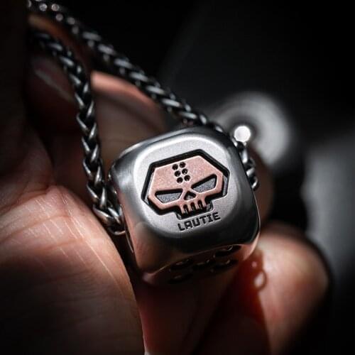 LAUTIE Dice EDC Rounded Color Bars KTV Nightclub Supplies square Metal Pendants ornaments Decompression toys stainless steel