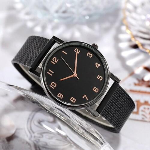 Fashion Mesh Belt Quartz Watches with Casual Simple Numbers for Wowen Elegant Small Dial Wristwatch Girl Clock Famale Colck