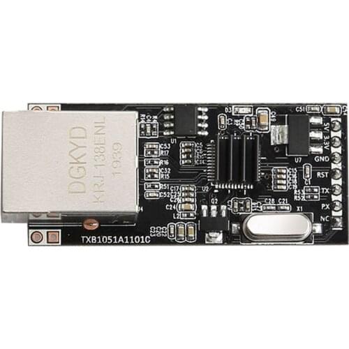 RS232 Serial to Ethernet Module TTL Level 3.3V TCP UDP Network Module to TTL Network Port RS232 Serial Converter with Heatsink