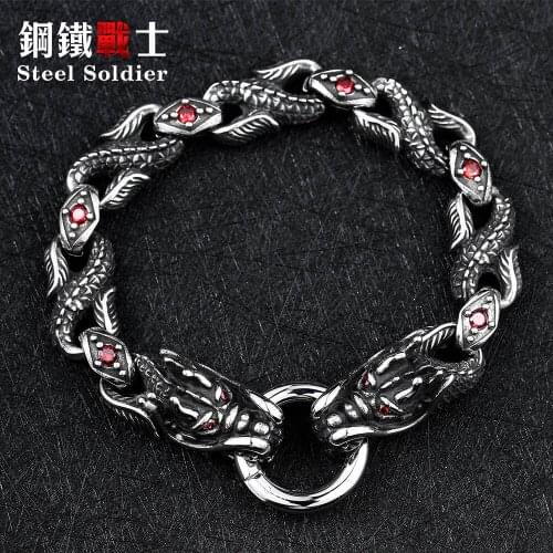 Steel Soldier Stone Bracelets