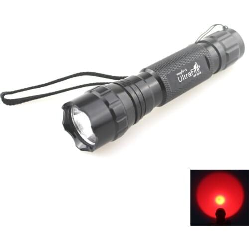 U-F WF-501B 3W CREE XR-E Q5 Red Light 620nm LED Flashlight (1x18650)