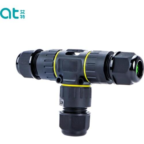 M25T Type IP68 Outdoor T Shaped Waterproof Power Cable Connectors