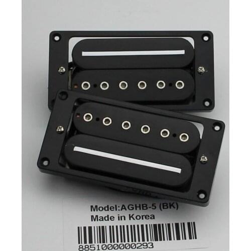 Inner Six Angle Hot Rail Five Line Pickup Black Guitar Pickups(bridge&neck)