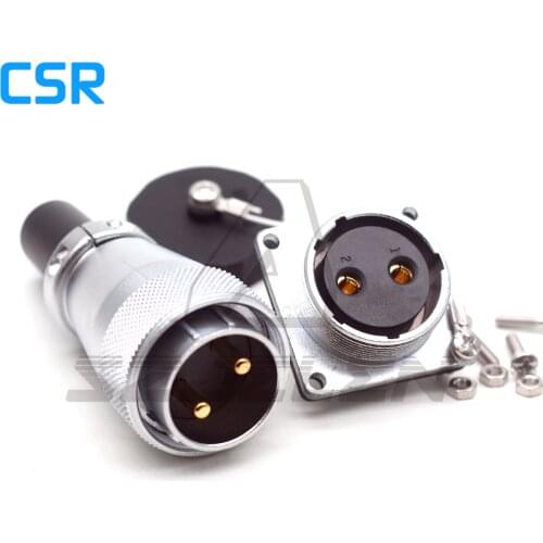 WEIPU WS28 series Waterproof Connector 2pin Plug and Socket, 50A Metal round elbow waterproof connector IP67