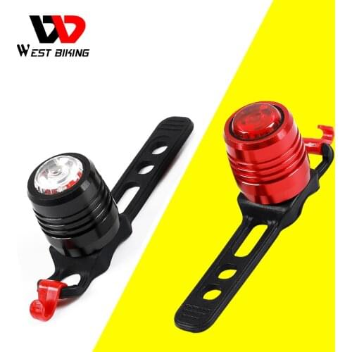 WEST BIKING Waterproof LED Bicycle Rear Light USB Rechargeable 3-Mode Safety Warning Lightweight Cycling Bike Lamp Red Taillight