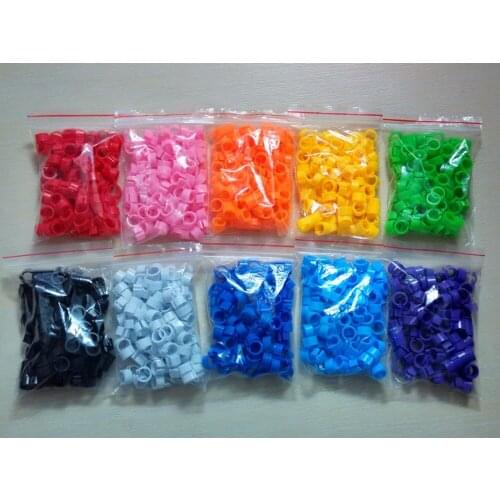100 Pcs Bird Supplies Pet Birds Carrier Pigeon Parrot 10 Colors Digital Foot Ring Bayonet Marking Ring