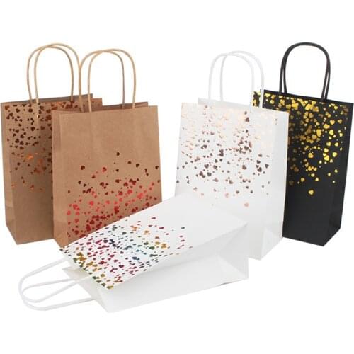 2pcs Kraft Paper Bags Snowman Christmas Gift Bags With Handle 15cm X8cm X21cm Cookie Packaging Bags Wedding Party Favor Boxes