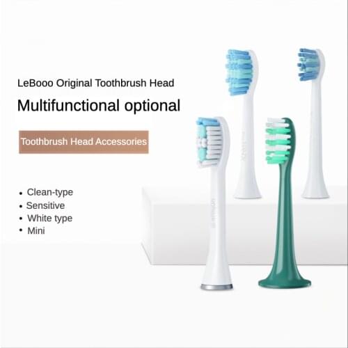 Lebooo Electric Replacement Toothbrush Heads 2 Pack Adult Sonic Clean Whitening Original Universal DuPont Soft Toothbrush Heads