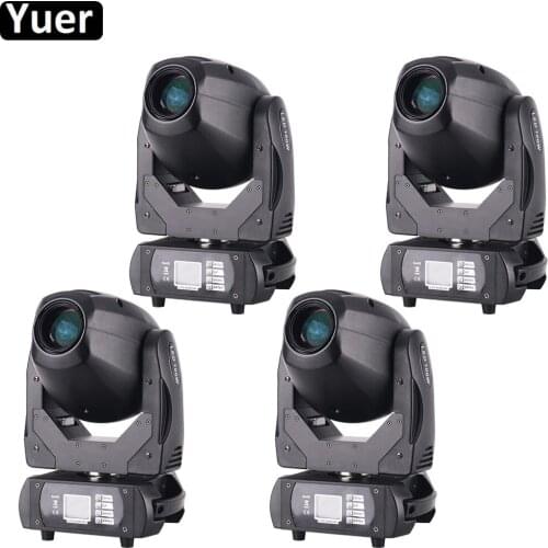 4Pcs/Lot Newest LED 100W Beam Spot Moving Head Light Color temperature 7500K-8000K DJ Disco Party Nightclub Stage Lighting