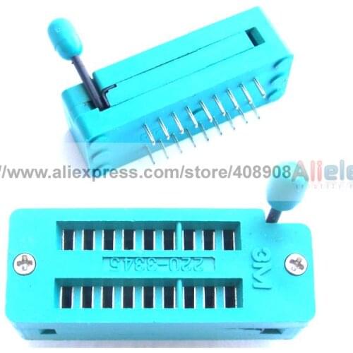 5pcs 18 Pin ZIF Sockets Universal Welding IC Chip Test