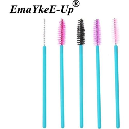 Eyelash Extension 50pcs Disposable Eyelash Eye Lash Makeup Brush Mini Mascara Wands Brush Cosmetic Brushes Makeup Tools
