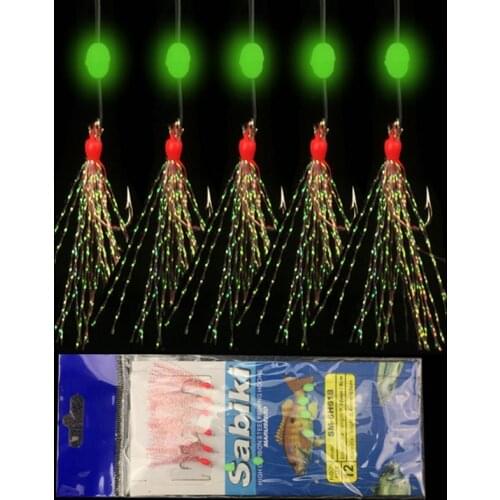 6Pcs/Set High Quality Carbon Steel Mackerel Feathers Bass Cod Lure Sea Fishing Luminous Fishing Hook Treble Bait Fishing Wire