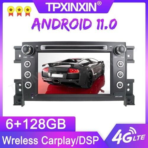 Android 11.0 6+128G For Suzuki Grand Vitara 2005-2012 GPS Car Multimedia Player Headunit Audio Radio Navigtion Tape Recorder