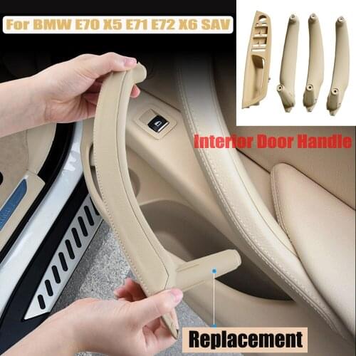 Car Styling Right Left Inner Door Panel Handle Pull Trim Holder Auto Interior Accessories For BMW E70 X5 E71 E72 X6 SAV