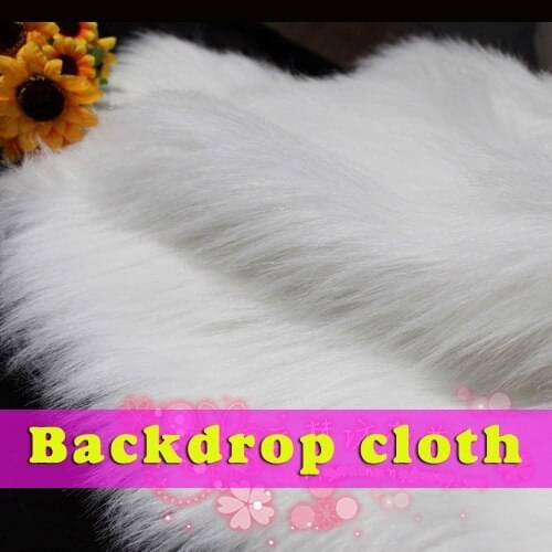 White Shaggy Faux Fur Fabric long Pile fur Photography Props Backdrops Costume Cosplay 60" wide Sold By The Yard Free Shipping