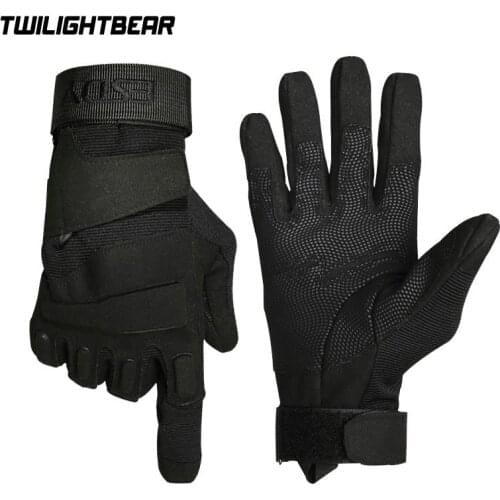 Military Full Finger Tactical Gloves High Quality Anti Cutting Non Slip Gloves Breathable Black Khaki Army Green M~XL AE002