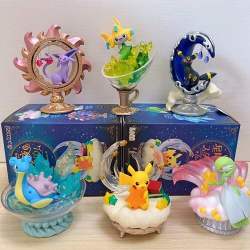 Pokemon Toys Pikachu Eevee Starry Sky Action Figures Models Furnishing Articles Anime Peripheral Birthday Present