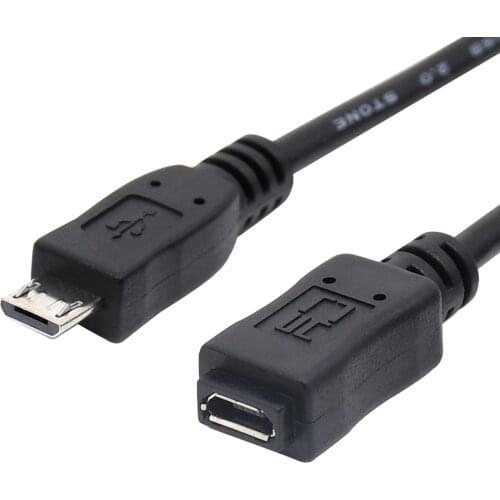 Micro USB extension cable 50cm 20cm 5pin V8 male to female extender for mobile phone tablet