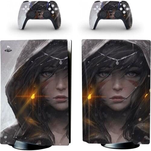 New Girl PS5 Standard Disc Edition Skin Sticker Decal Cover for PlayStation 5 Console & Controller PS5 Skin Sticker Vinyl