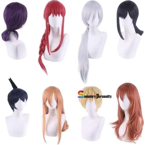 Chainsaw Man wig for men women purple golden black hair Makima Denji Quanxi power Hayakawa Aki Higashiyama Kobeni cosplay wigs