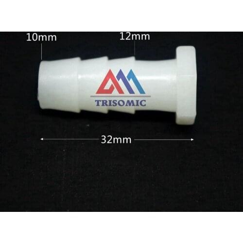 10mm Tube End Cap Plug with Barbed Material PP white type acid and alkali resistant