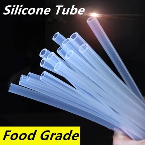 Transparent Silicone Tube Food Grade Flexible Tubing Hose Rubber Hose Aquarium Garden Drinking Water Clear Tube Silica Gel Pipe