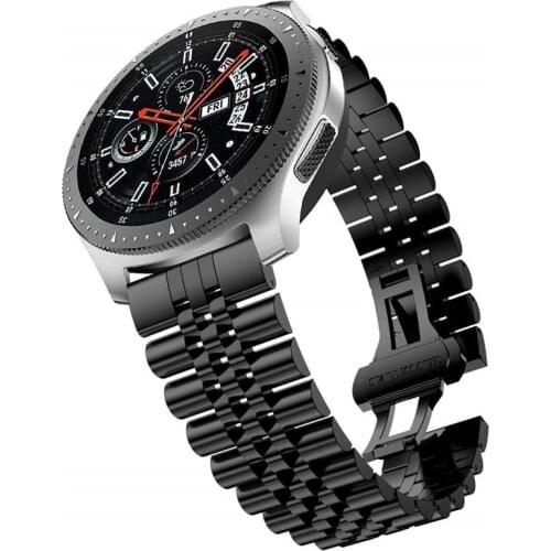 Compatible with Galaxy Watch 46mm Bands 22mm Stainless Steel Business wrist strap for Samsung Gear s3 classic Frontier band